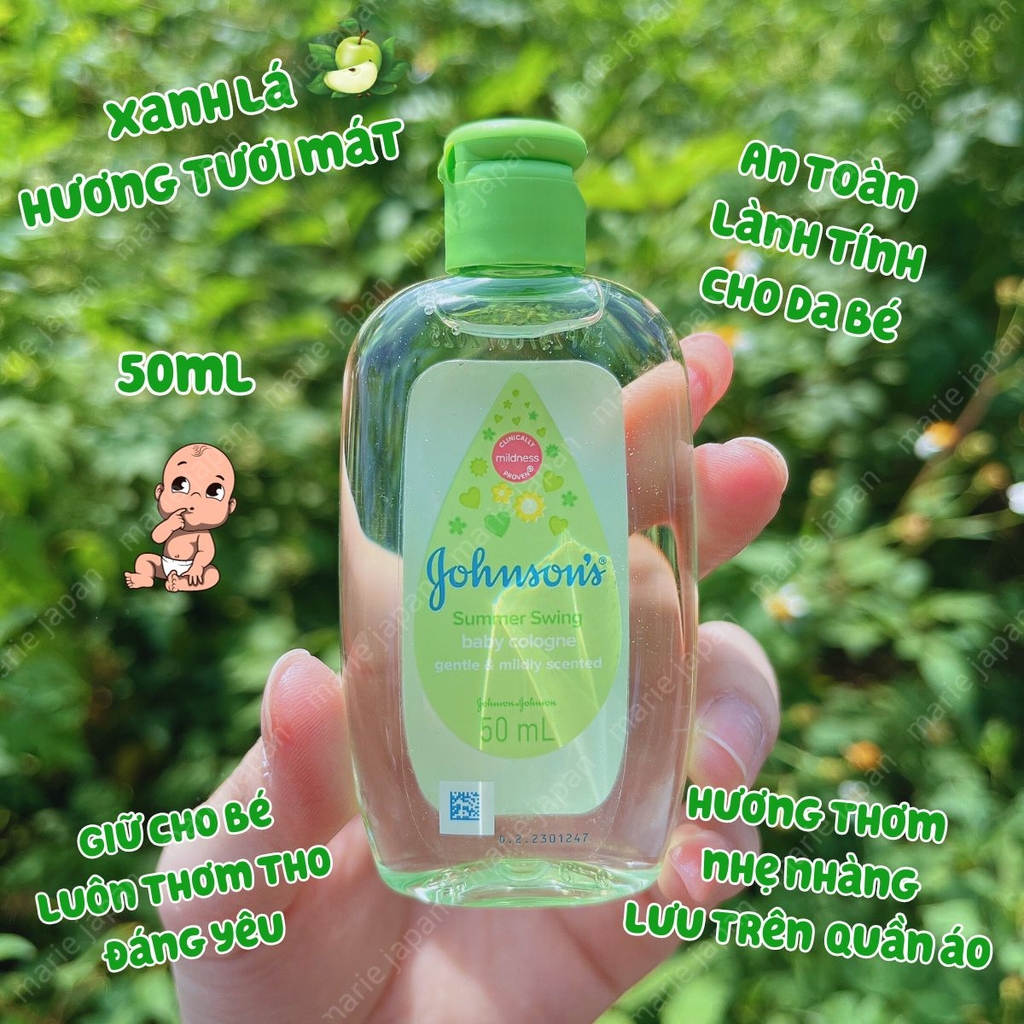 Dầu Thơm Johnsons Baby Morning Dew - TÍM SANG TRỌNG Chai 50ml