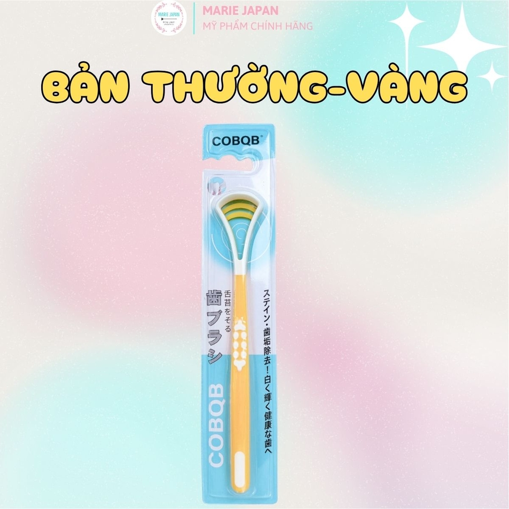 Dụng Cụ Cạo Lưỡi COBQB No.C08 Mềm Mại Làm Sạch Vi Khuẩn Giảm Hôi Miệng