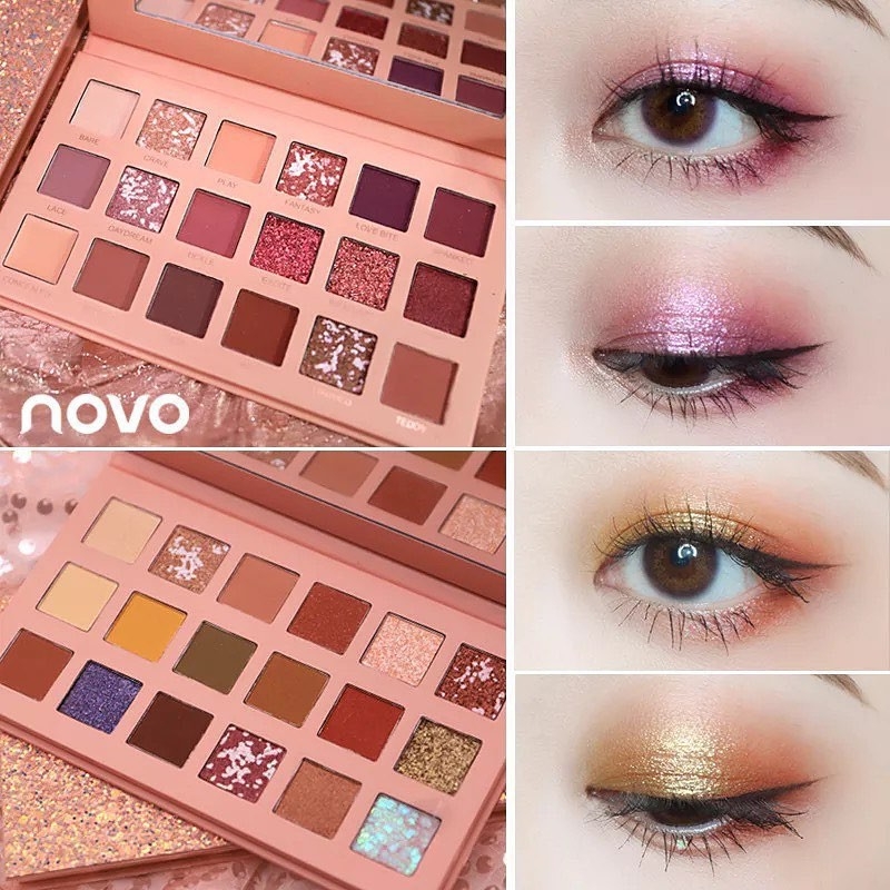 Bảng Phấn Mắt Novo Cinderella 18 Màu Cnv15