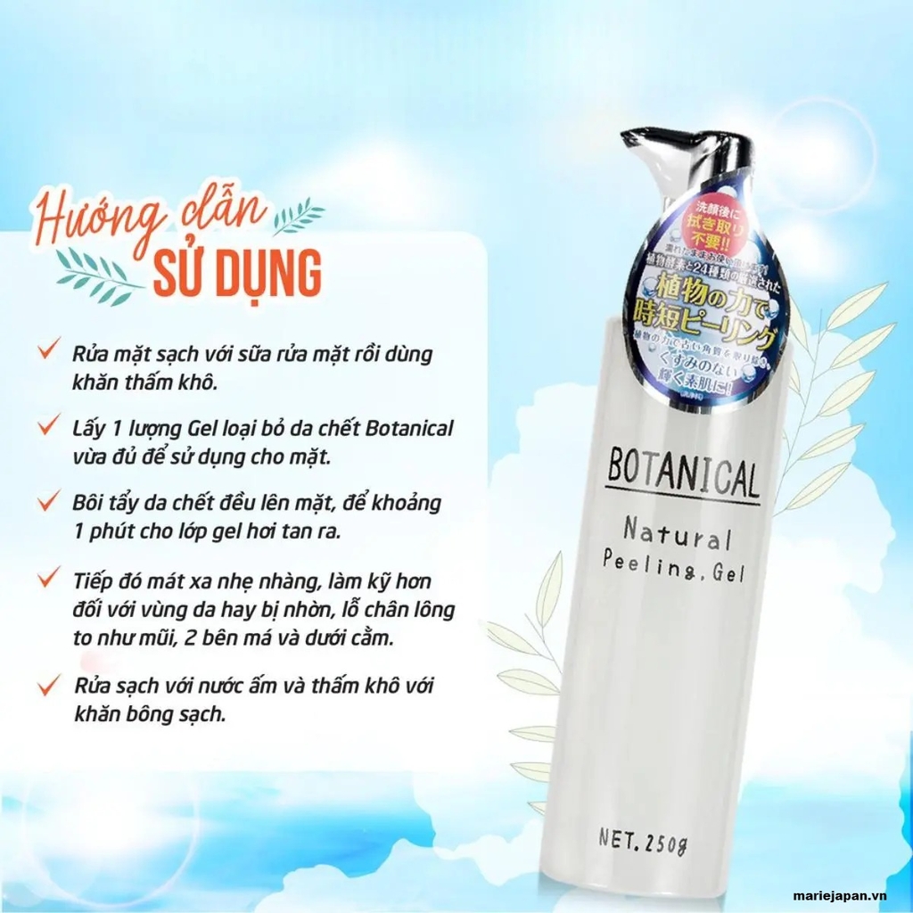 Tẩy TBC Botanical Natural Peeling Gel Chai 250g