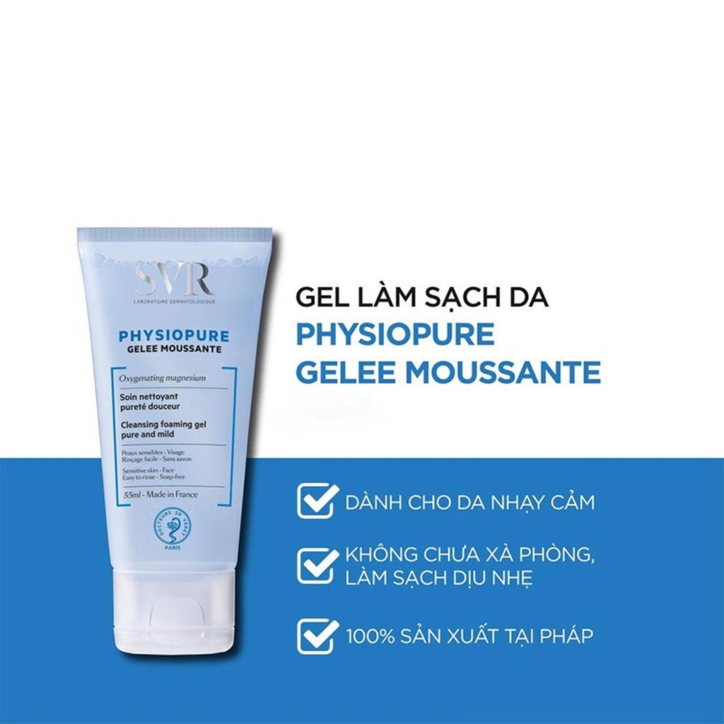 SRM SVR Physiopure Gelee Moussante Tuýp 55ml