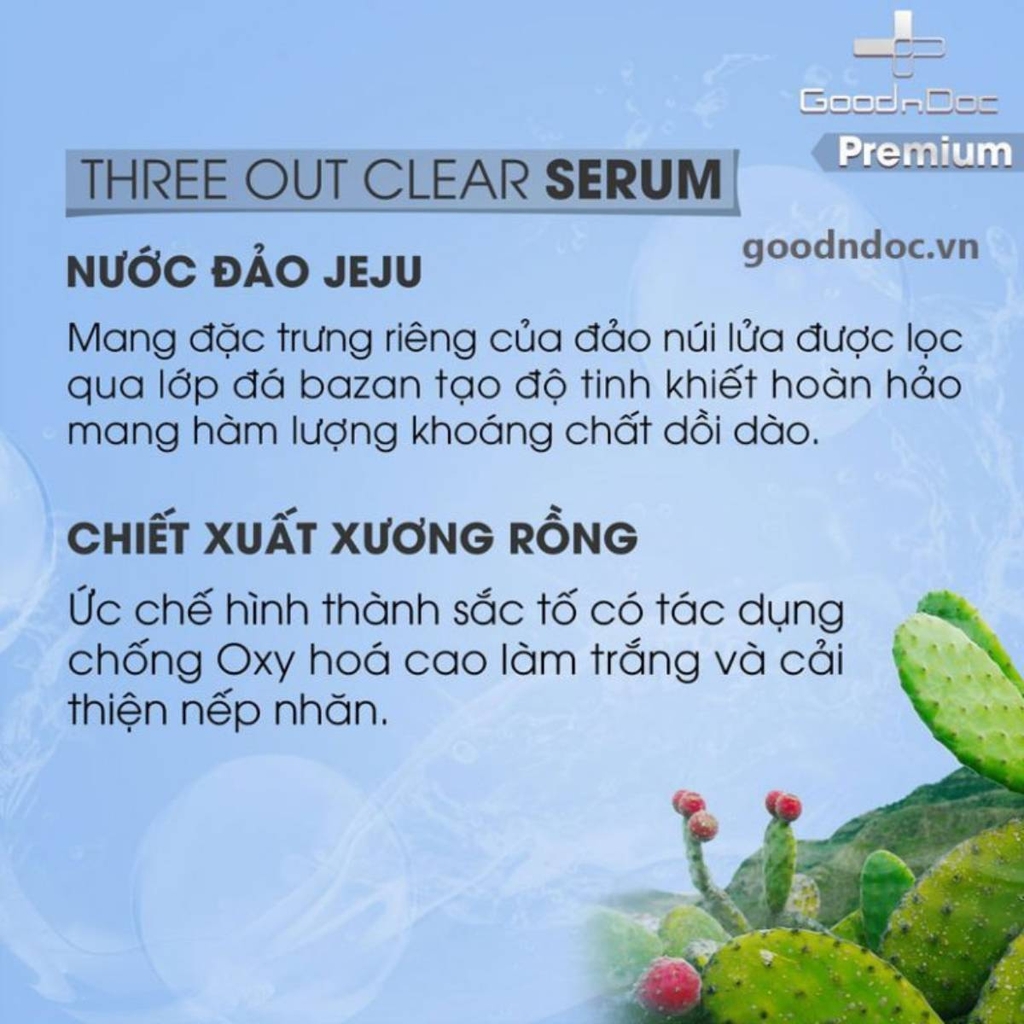Serum GoodnDoc Three Out Clear Chai 50ml