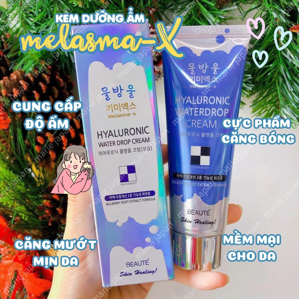 Kem Dưỡng Ẩm Cấp Nước MelasmaX Hyaluronic Water Drop Cream 80ml