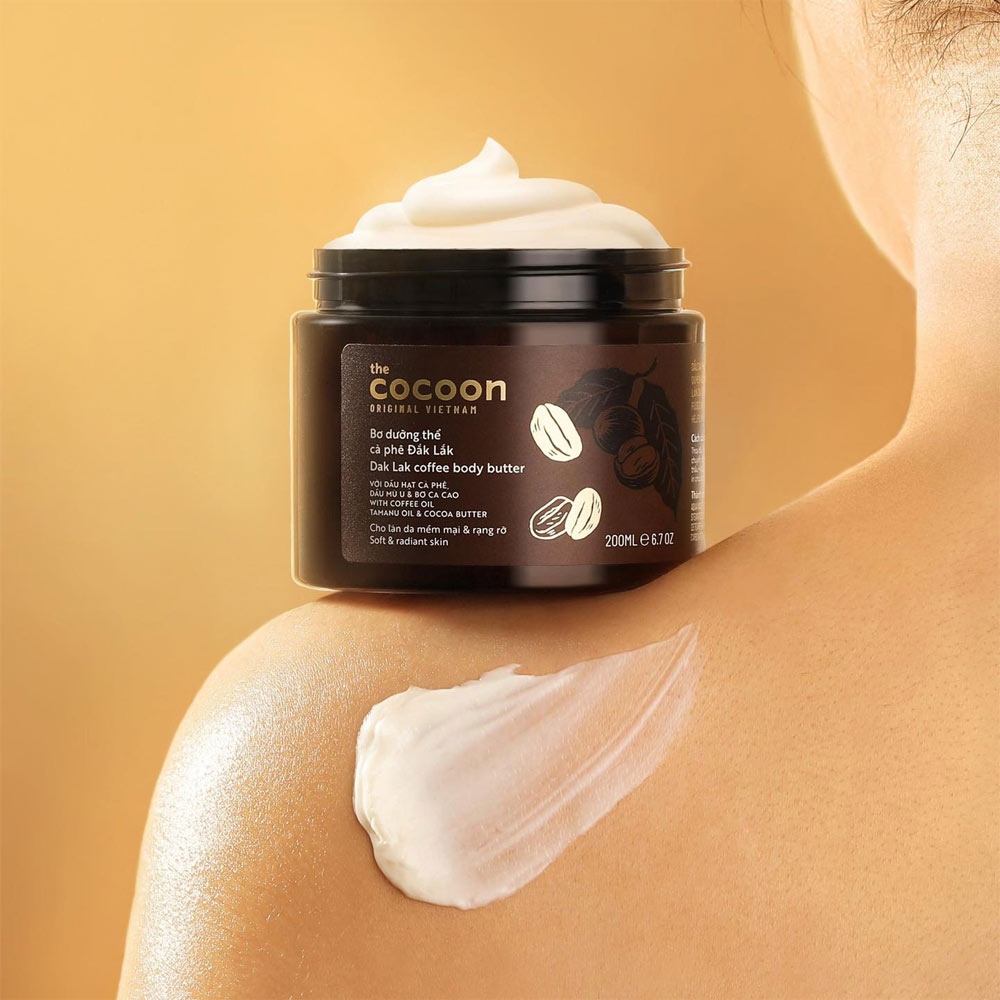 Bơ Dưỡng Thể Cà Phê Đắk Lắk COCOON Hũ 200ml