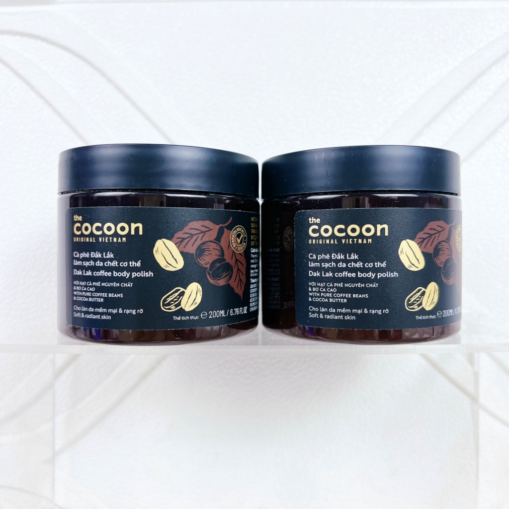 Tẩy Da Chết Body Cocoon Cà Phê Đắk Lắk Làm Sạch Sáng Da Coffee Body Polish