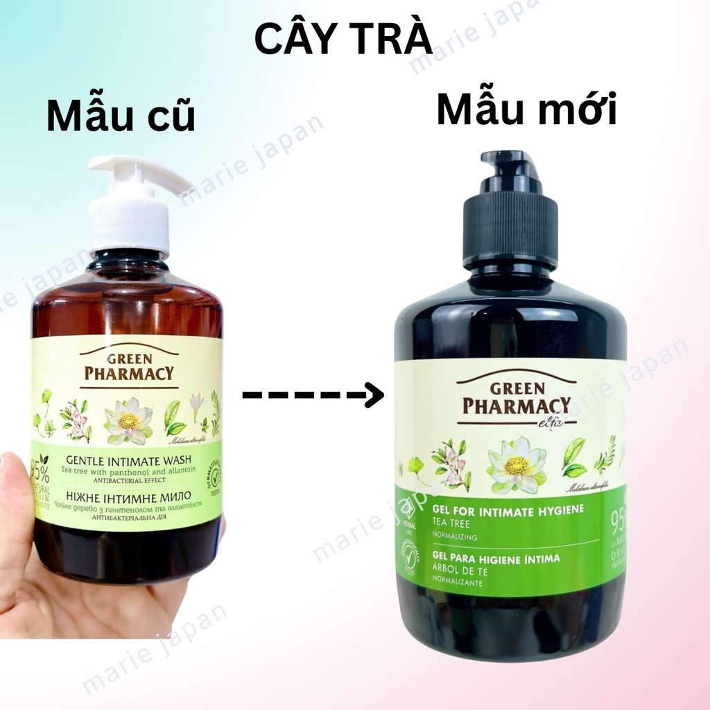 Dung Dịch Vệ Sinh Phụ Nữ Zelenaya Apteka Làm Sạch Lành Tính Dịu Nhẹ Cân Bằng Độ Ph Cô Bé 370ml