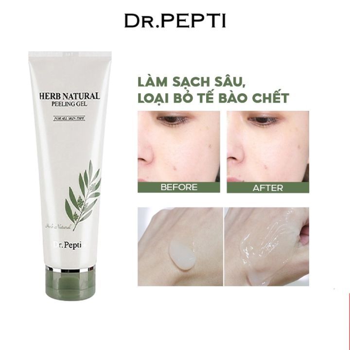 Tẩy TBC DrPepti Herb Natural Peeling Gel Tuýp 130ml