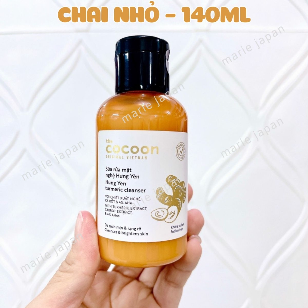 SRM Nghệ Hưng Yên Cocoon Turmeric Cleanser Chai 140ml