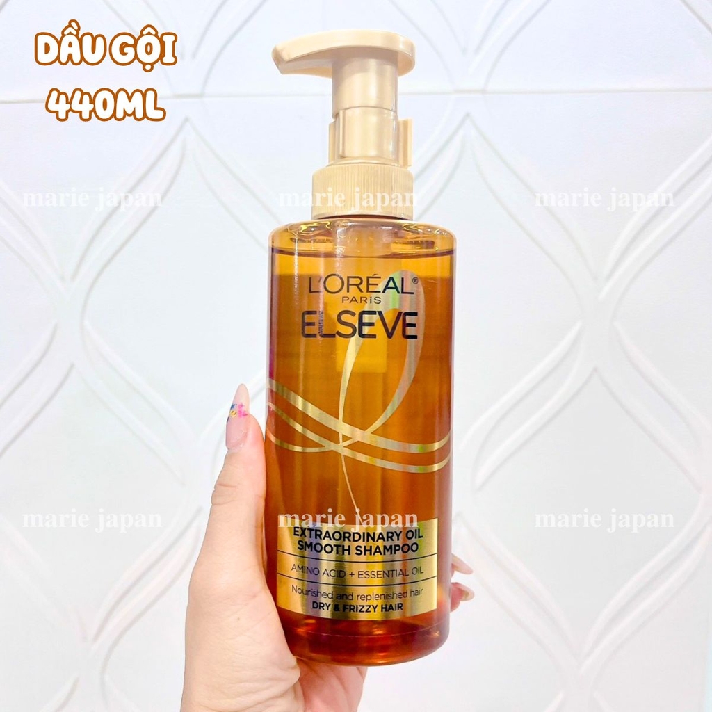 Dầu Xả Loreal Paris Elseve Extraordinary Oil Smooth Chai 440ml