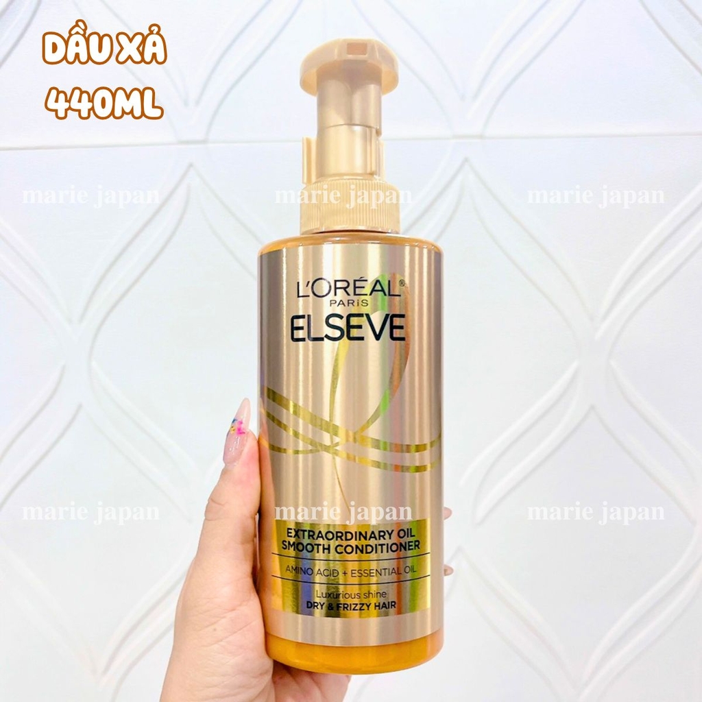 Dầu Xả Loreal Paris Elseve Extraordinary Oil Smooth Chai 440ml