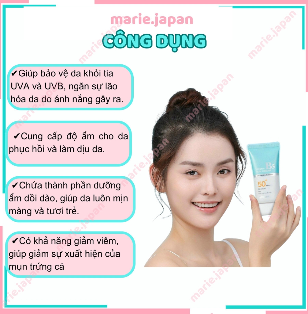 Kem Chống Nắng Pretty Skin Hydra B5 Sun Cream SPF 50+/PA+++