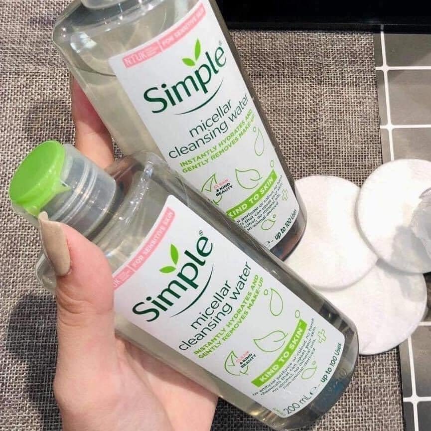 Nước Tẩy Trang Simple Micellar Cleansing Water Chai 200ml