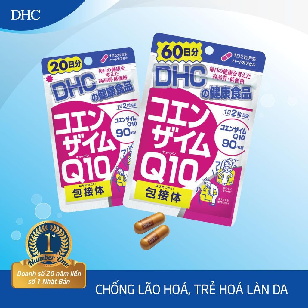 Viên Uống DHC Chống Lão Hóa Coenzyme Q10 Nhật Gói 30 Ngày