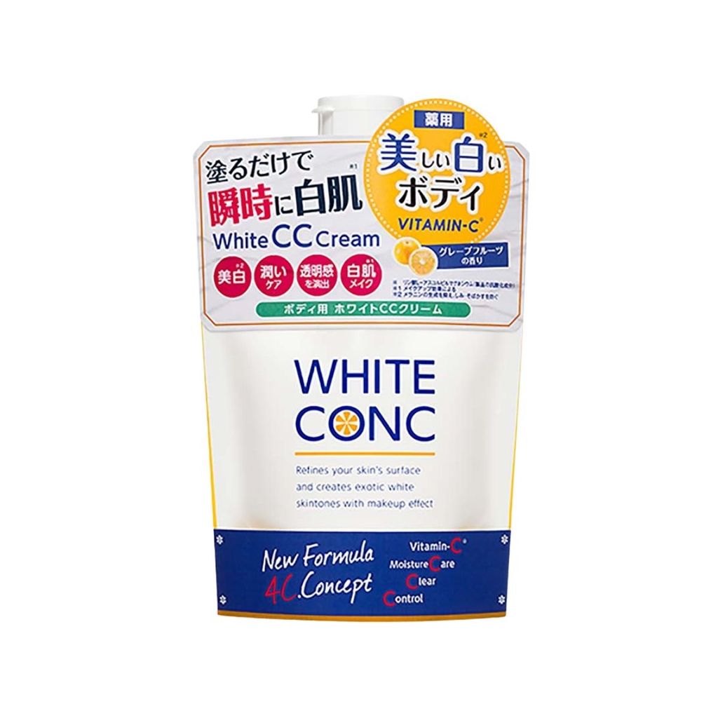Dưỡng Thể Nâng Tông Trắng Da Body White Conc Cc Cream Nhật  200g