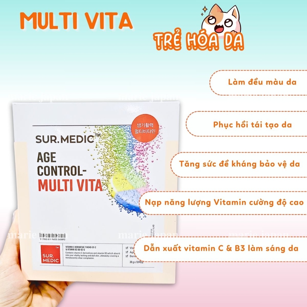 Mặt Nạ SURMEDIC Age Control Multi Vita Nâng Cơ Trẻ Hóa Hàn Quốc