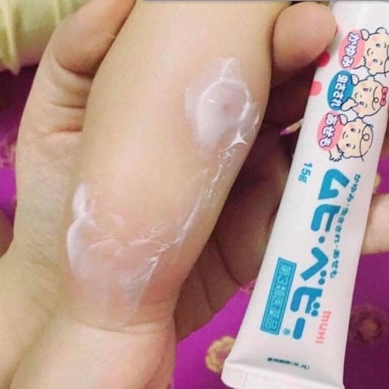 Kem Muhi Baby Bôi Muỗi Đốt Côn Trùng Cắn Cho Trẻ Sơ Sinh Nhật Bản 15g