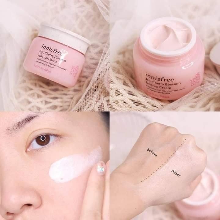 Kem Dưỡng Innisfree Jeju Cherry Blossom Tone Up Cream Hàn 50ml