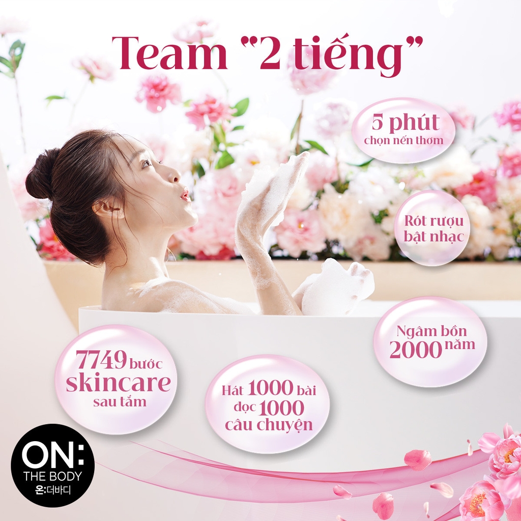 Sữa Tắm Nước Hoa On: The Body Dưỡng Ẩm Trắng Da Hương Thơm Quyến Rũ Hàn Quốc 1000g
