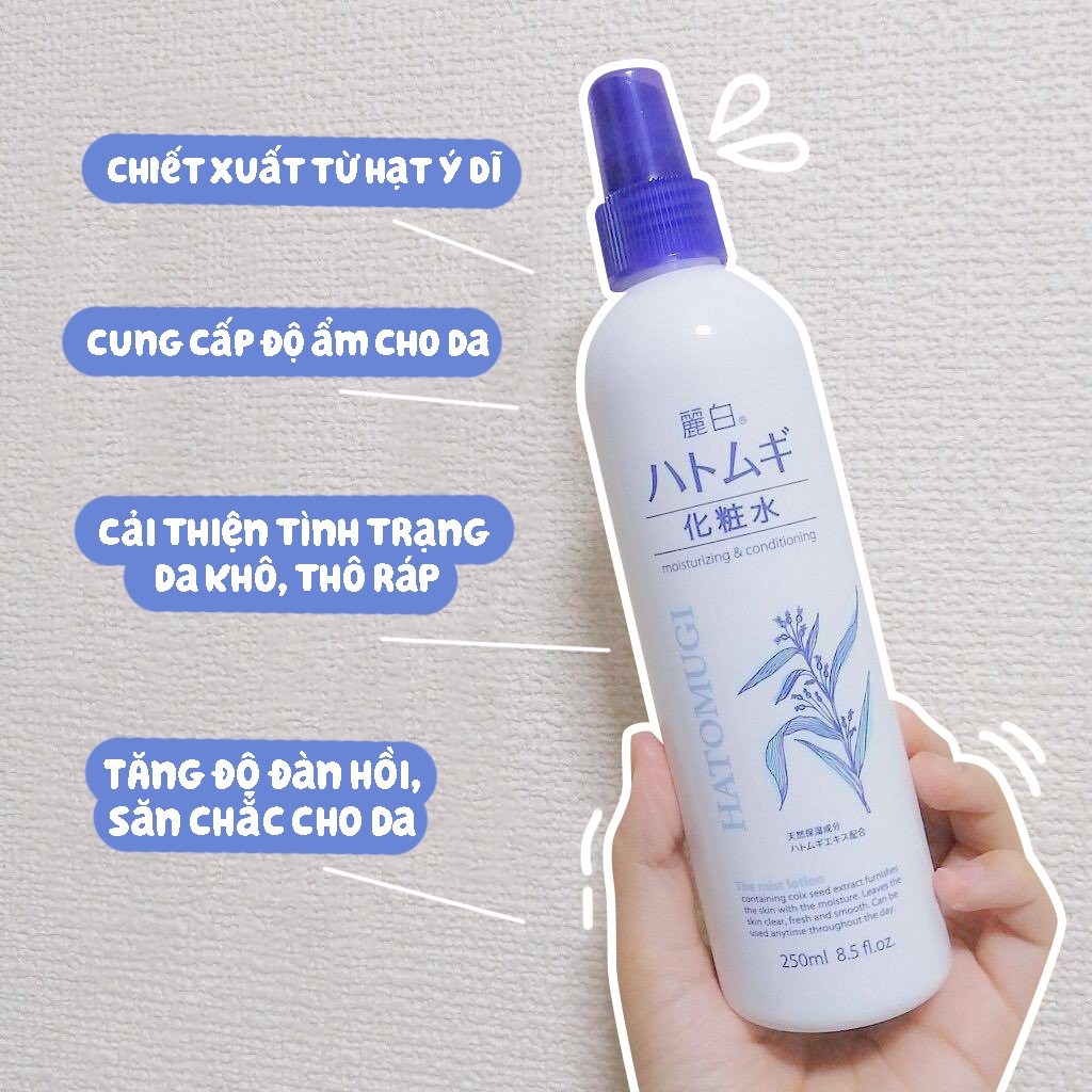 Toner Hatomugi Reihaku The Mist Lotion CHAI XỊT 250ML