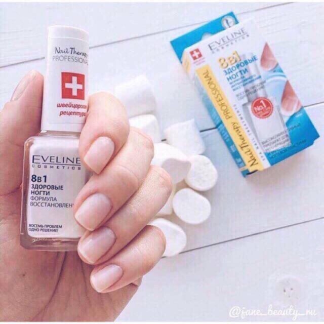 Dưỡng Móng Tay Eveline 8in1 Total Action Nail Therapy Lọ 12ml
