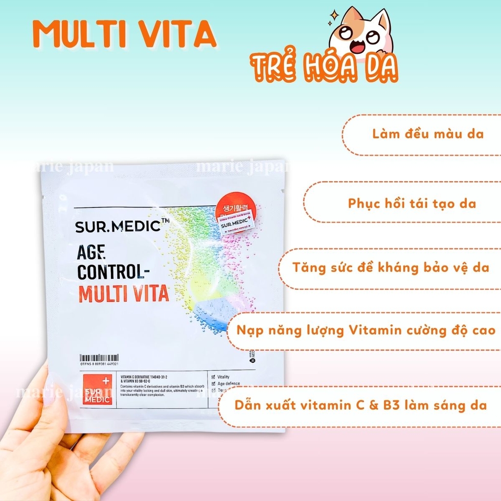 Mặt Nạ SURMEDIC Age Control Multi Vita Nâng Cơ Trẻ Hóa Hàn Quốc