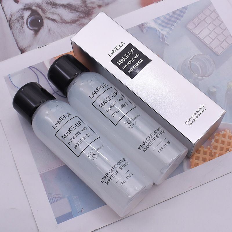 Xịt Khoá Nền Trang Điểm Lameila Quicksand Makeup Spray Chai 150ml