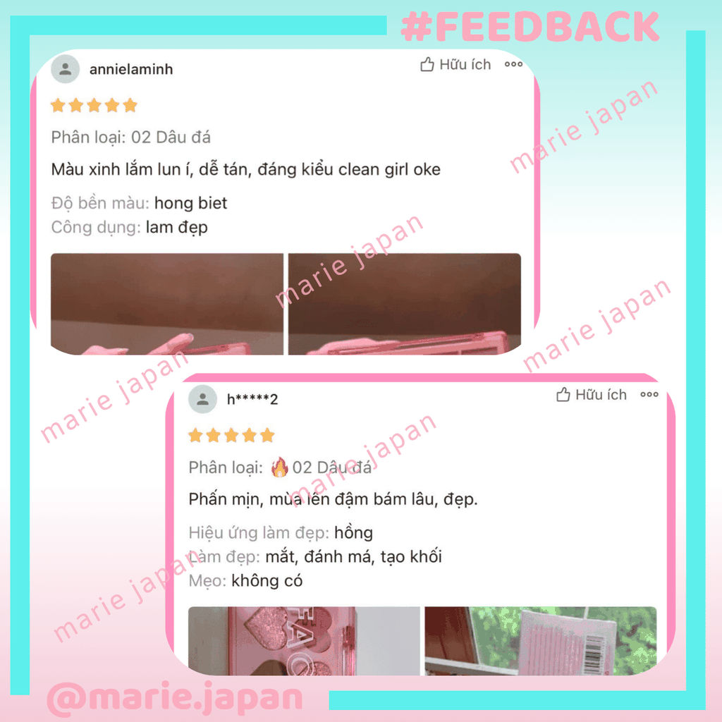 Bảng Phấn Mắt Má Đa Năng 10 Ô Pinkflash Mịn Lì Màu Siêu Đẹp, Full Face Tiện Lợi Multi Face Palette M02 120g