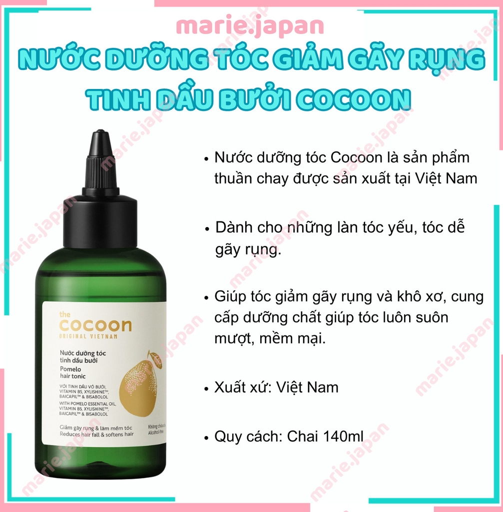 Nước Dưỡng Tóc Giảm Gãy Rụng Tinh Dầu Bưởi Cocoon