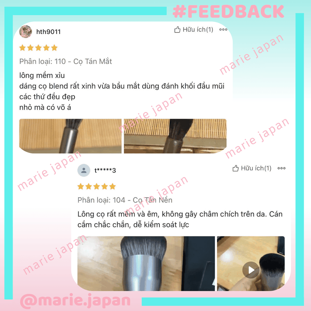 Cọ Trang Điểm Glorie Makeup Chuyên Nghiệp Lông Siêu Mềm Bám Phấn Professional Brush