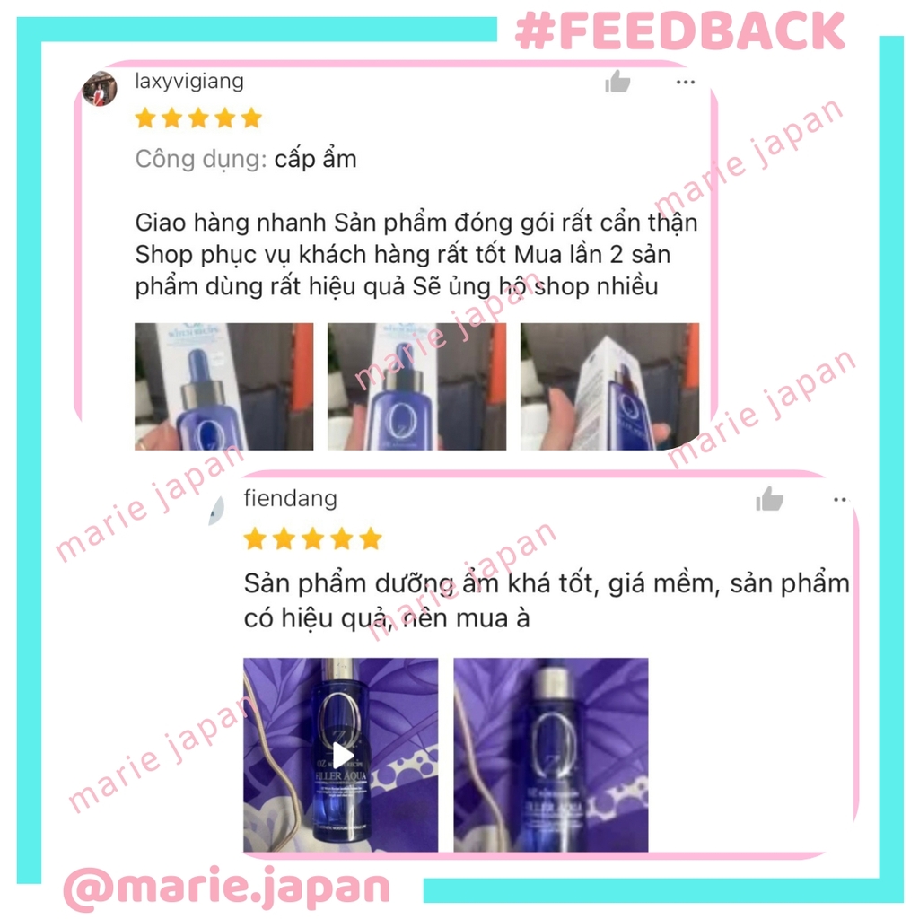Serum OZ Witch Recipe Filler Aqua Peptide Chai 60ml