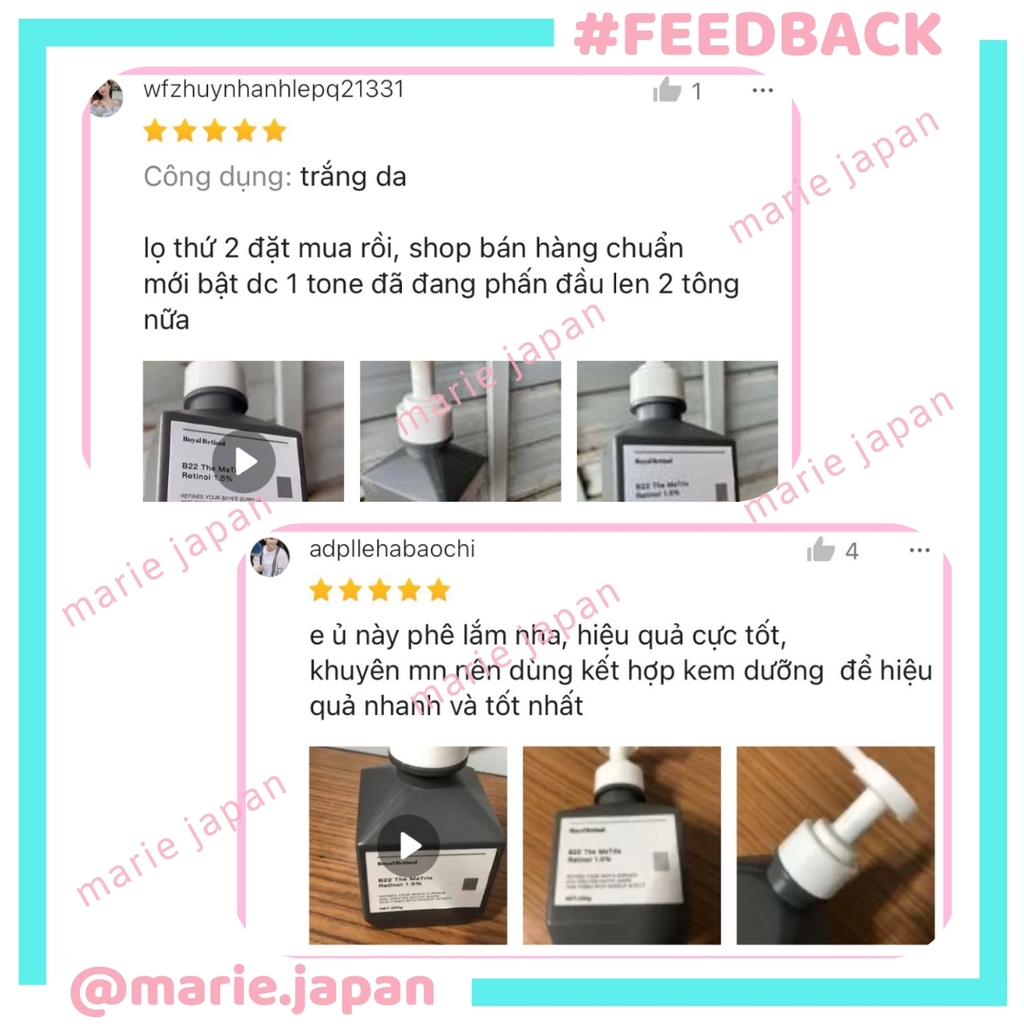 Kem Ủ Trắng Da Royal Retinol B22 Matrix Retinol 1.5%