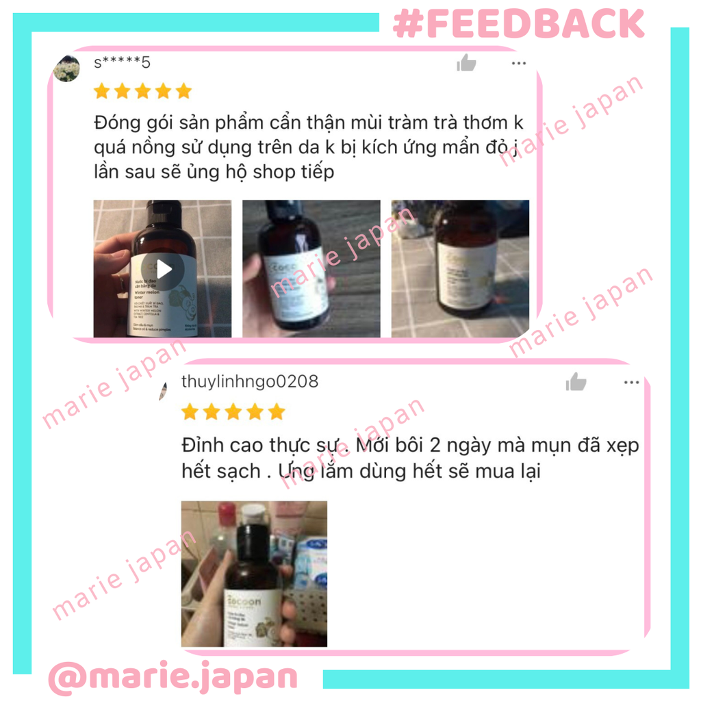 Toner Bí Đao Cocoon Winter Melon Toner Chai 140ml