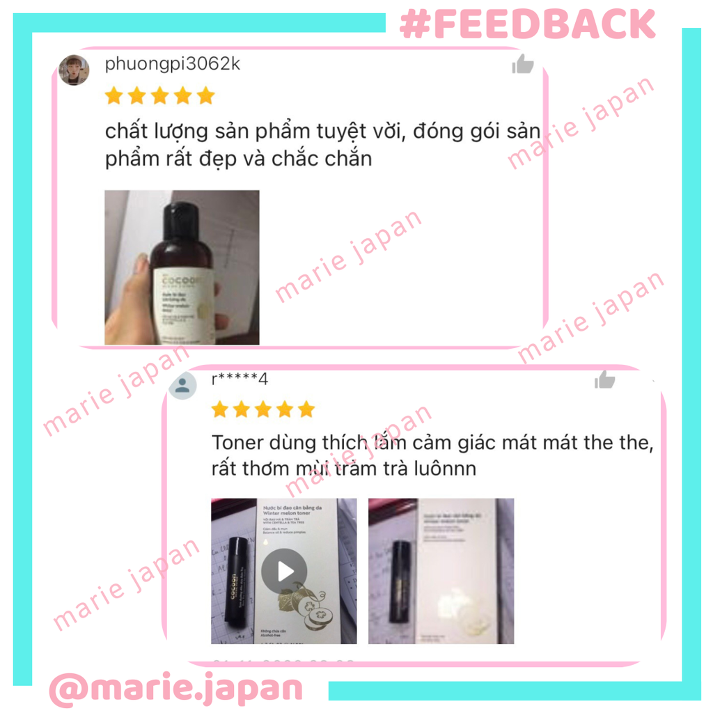 Toner Bí Đao Cocoon Winter Melon Toner Chai 140ml