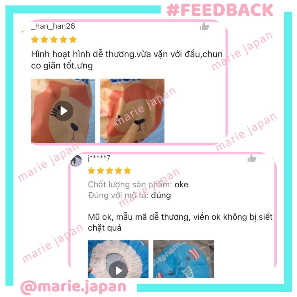Mũ Tắm Trùm Tóc Ủ Tóc Cute Shuya Giao Mẫu Ngẫu Nhiên
