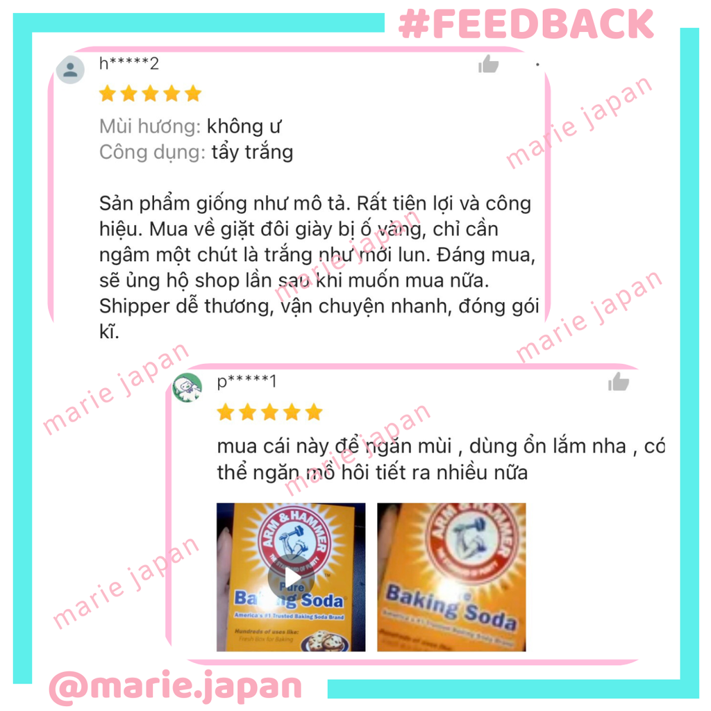 Bột Đa Công Dụng Pure Baking Soda Arm Hammer USA 454g