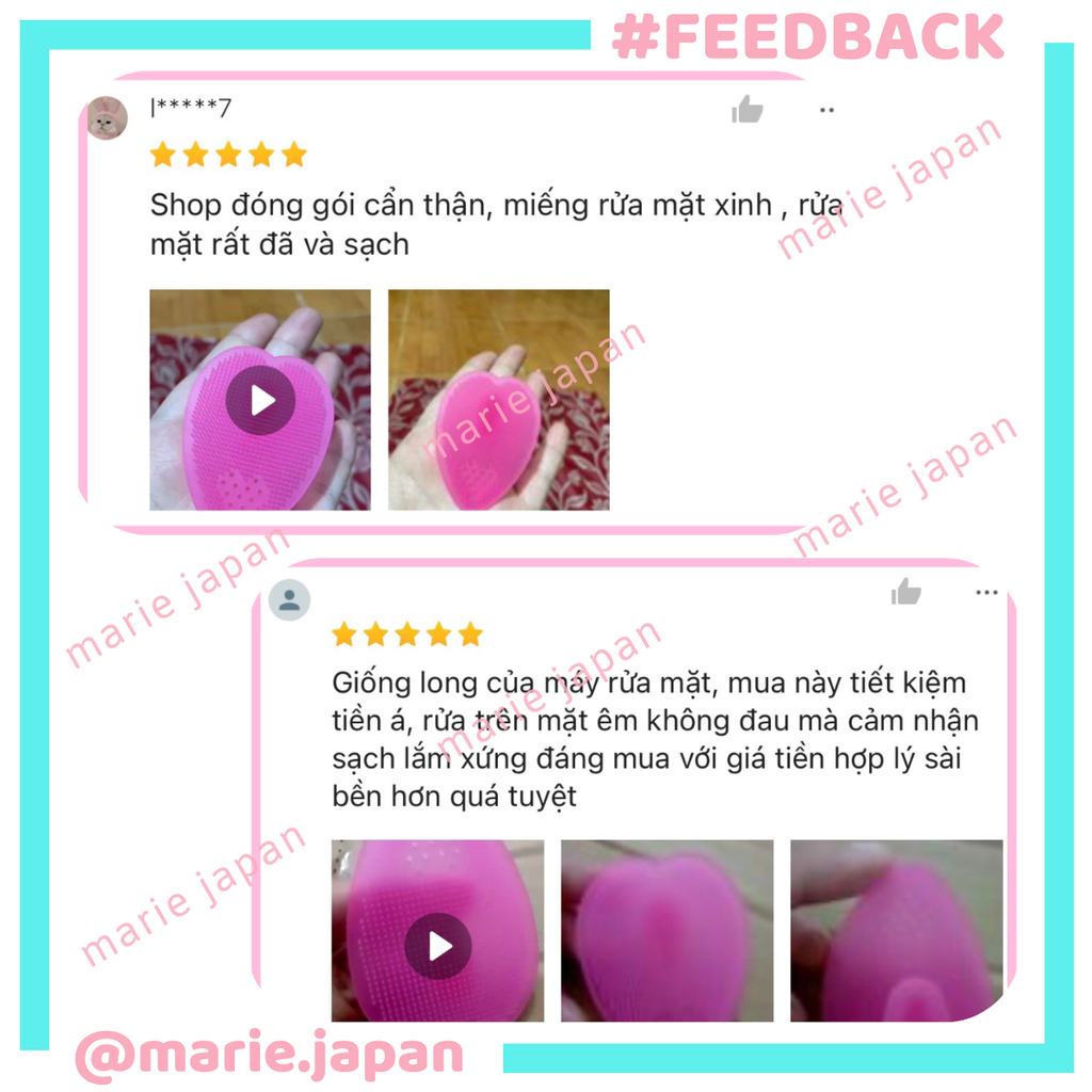 Miếng Rửa Mặt Silicon Loven Cleansing Pad Nhật Bản