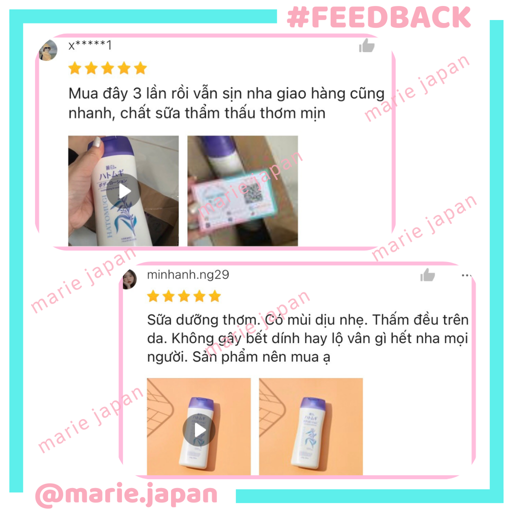 Dưỡng Thể Hatomugi The Body Lotion Ban Đêm - XANH ĐẬM TRUYỀN THỐNG Chai 250g