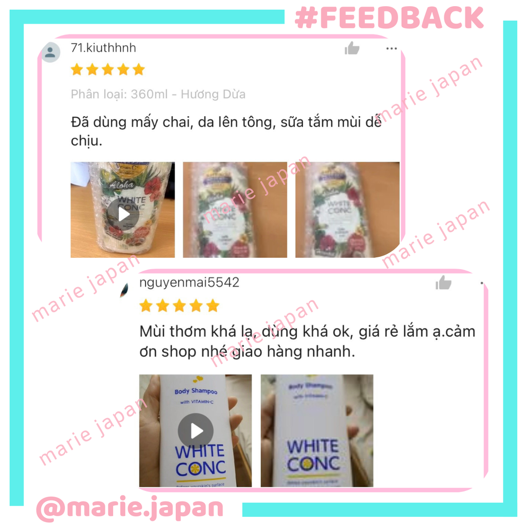 Sữa tắm trắng da White Conc Body Nhật Bản