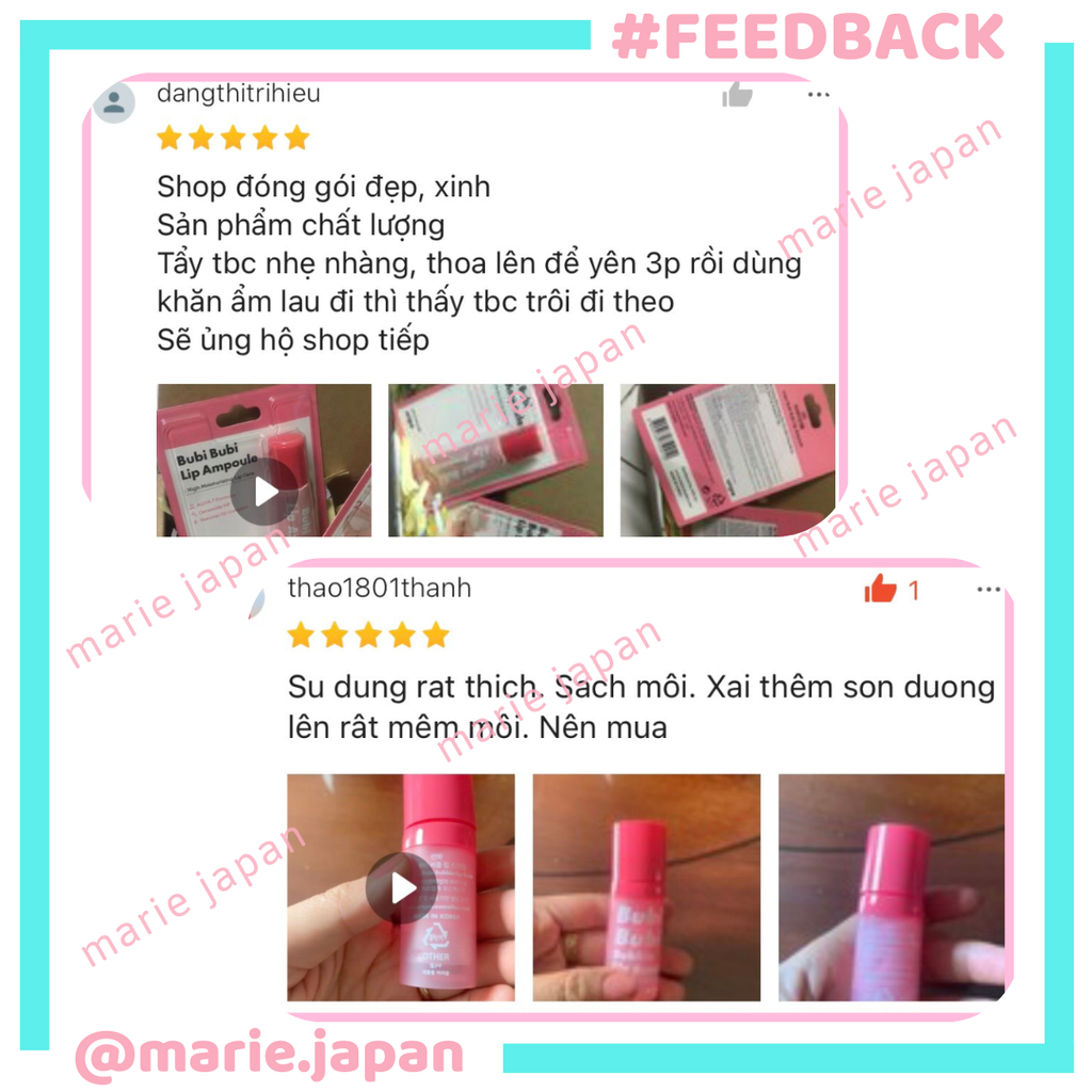 Tẩy TBC Môi Unpa Bubi Bubi Bubble Lip Scrub 10ml