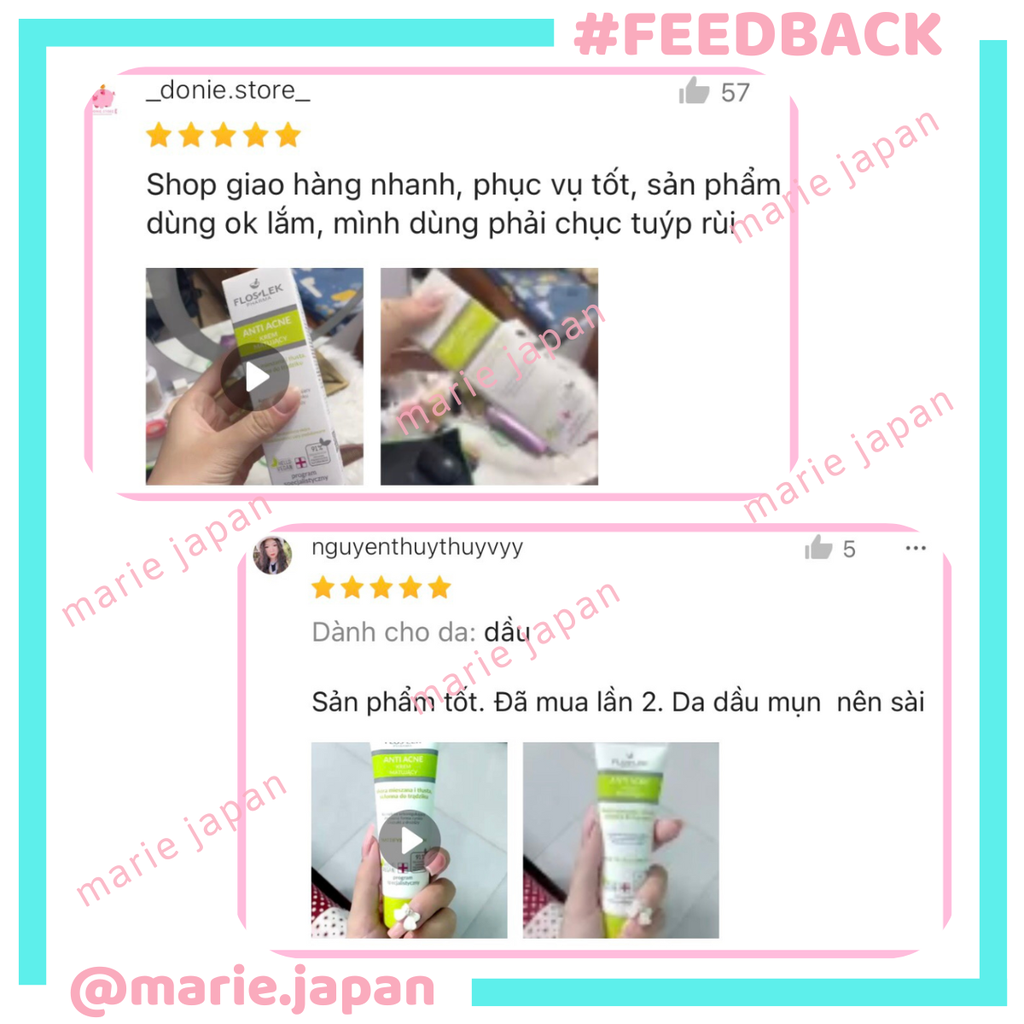 Kem Dưỡng Floslek Anti Acne Mattifying Cream Tuýp 50ml