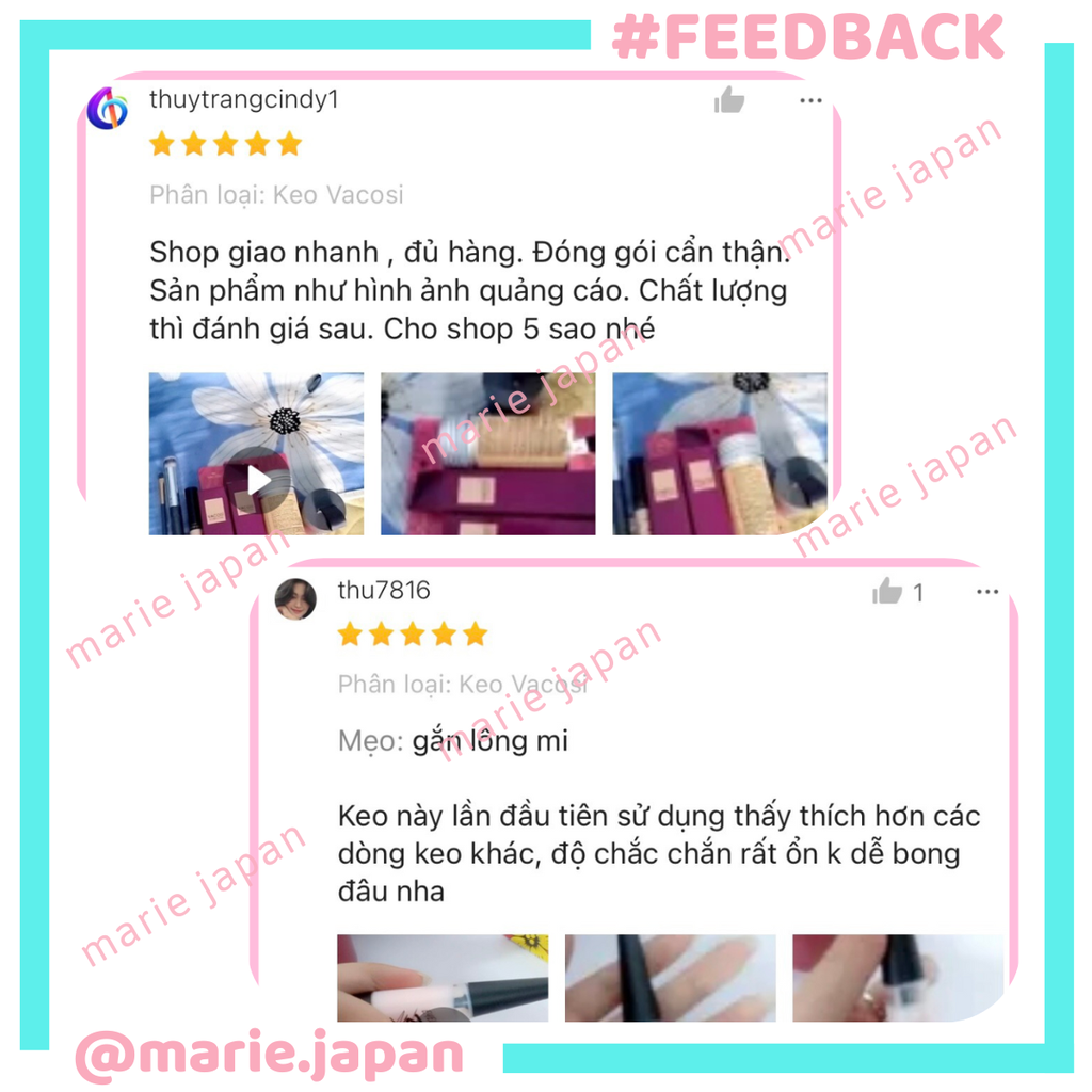Keo Dán Mi Vacosi Bền Đẹp Bám Chắc Natural Studio Eyelash 3D Primer 8ml