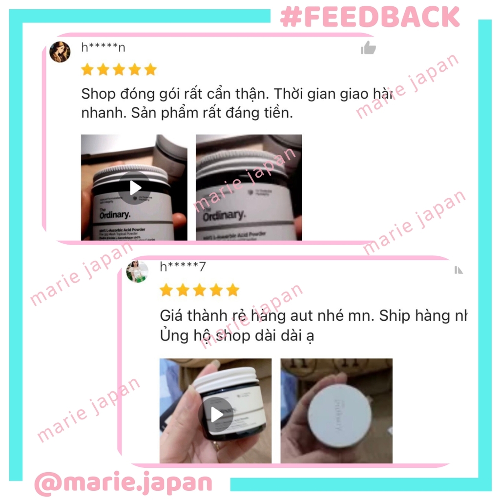 Bột Vitamin C The Ordinary Sáng Da Mờ Thâm 20g