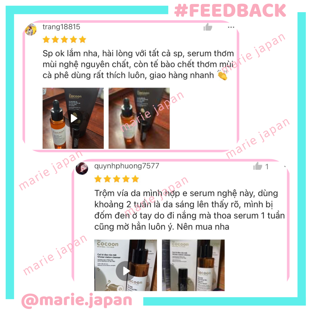 Serum Cocoon Nghệ Hưng Yên Hung Yen Turmeric Chai 30ml