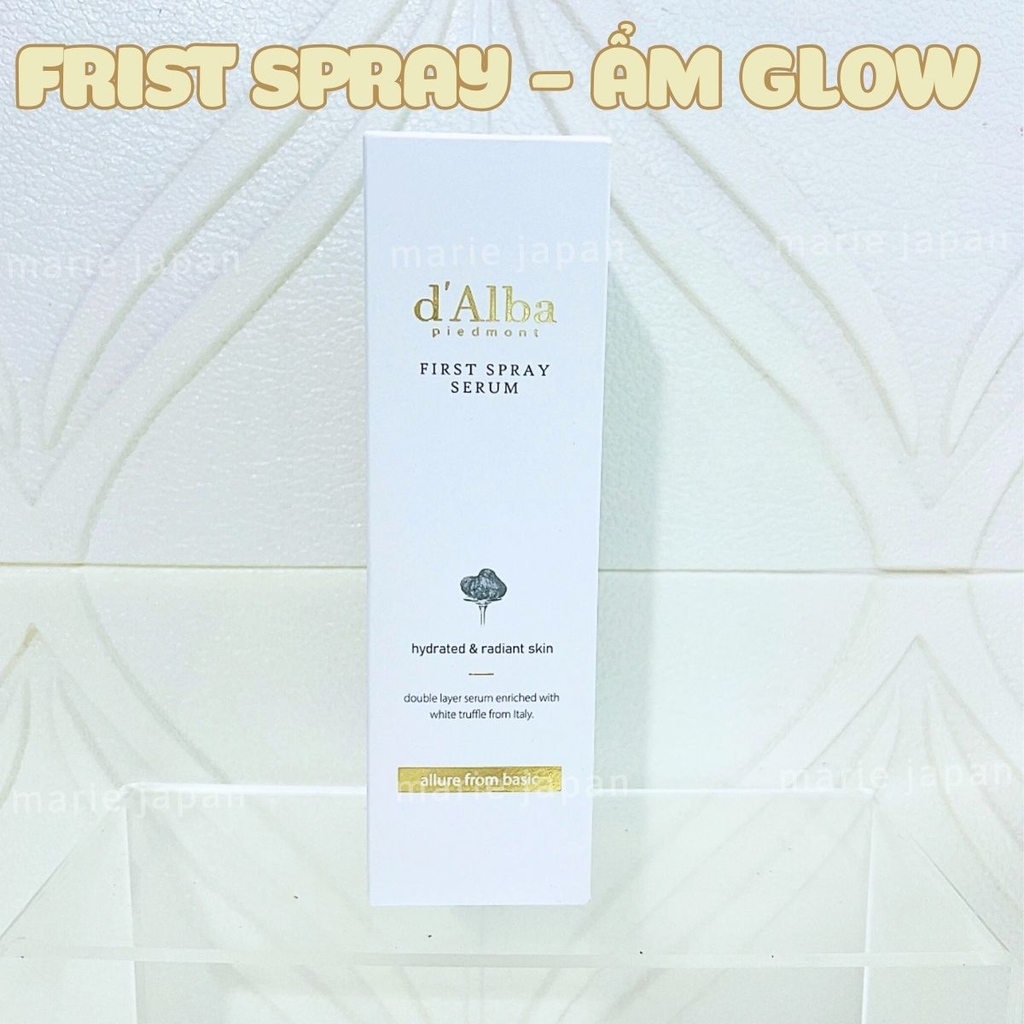 Serum Xịt Khoáng D’Alba First Spray Nấm Truffle Dưỡng Da Căng Bóng Trắng Sáng Hàn Quốc 50ml