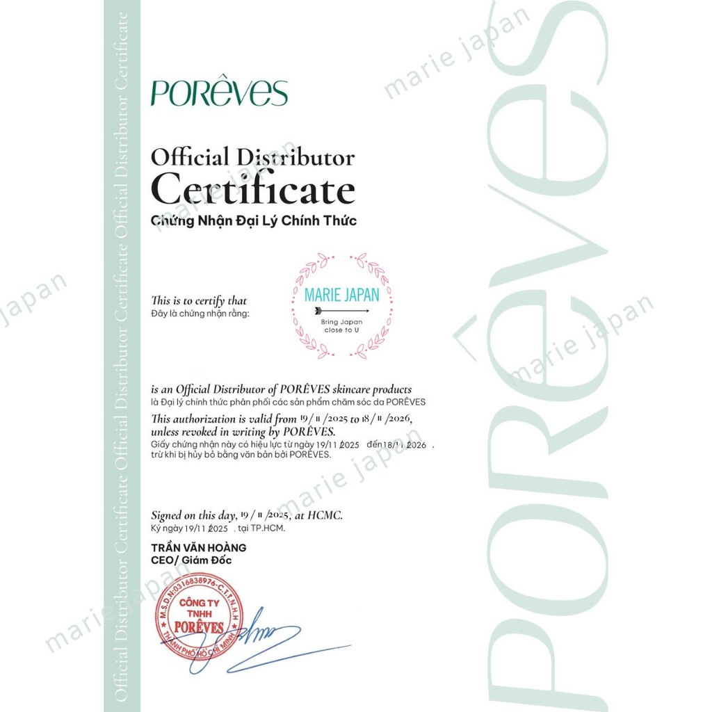 Serum Porêves Advanced Pre-Biotic Dưỡng Ẩm Phục Hồi Làm Dịu Da Chai 30ml
