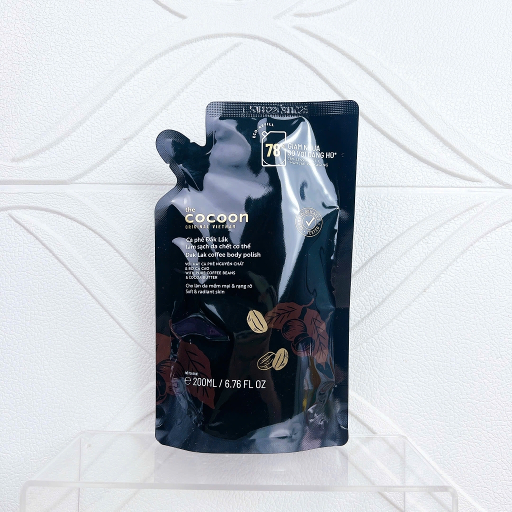 Tẩy Da Chết Body Cocoon Cà Phê Đắk Lắk Làm Sạch Sáng Da Coffee Body Polish