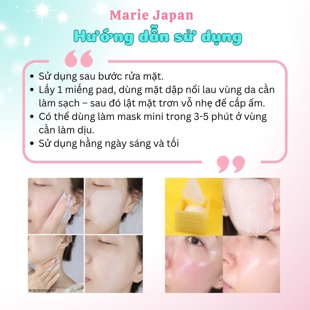 Toner Pad Mediheal Sạch Sâu Dưỡng Ẩm Sáng Da Hàn Quốc Hộp 170ml