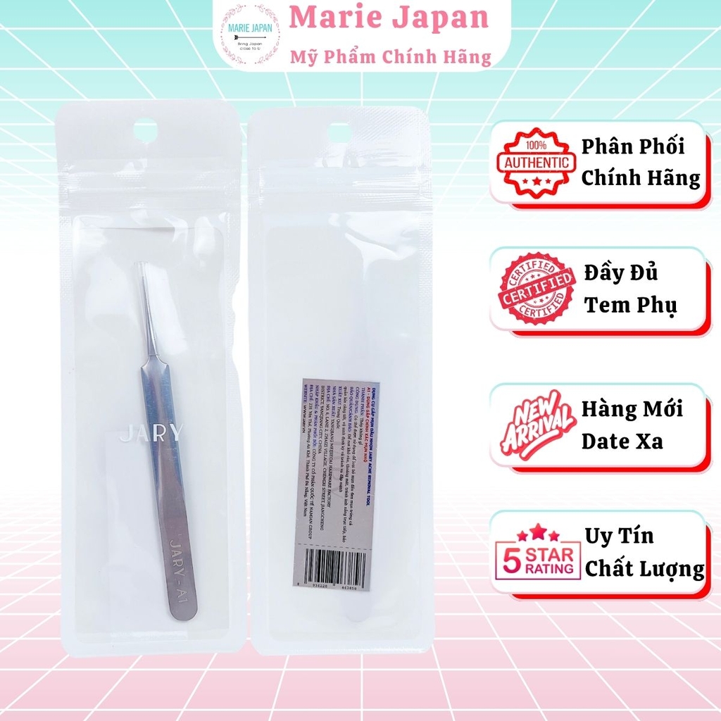 Dụng Cụ Gắp Mụn Đầu Nhọn Jary Acne Removal Tool Cây Nhíp Lấy Nhân Mụn Nhỏ Gọn Tiện Lợi Cao Cấp