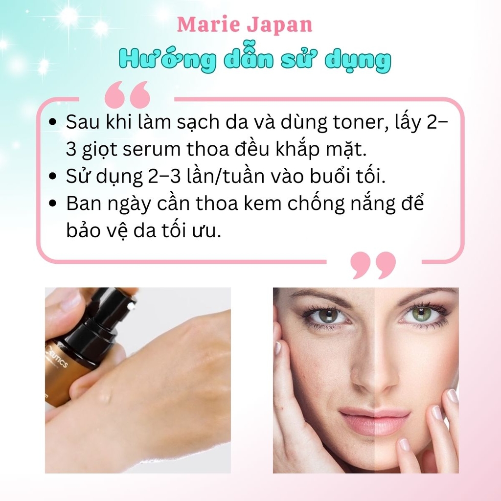 Serum DrCeutics AHA 10% Exfoliating Tẩy Tế Bào Cải Thiện Sắc Tố Da  Se Khít Lỗ Chân Lông Chai 30g