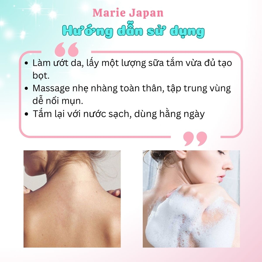 Sữa Tắm MD CARE AHAs & BHA Giảm Mụn Tẩy Tế Bào Chết Sạch Da Exfoliating Body Wash 200ml